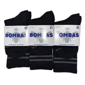 Bombas Half Calf Socks 3-Pair Bundle Black Size S Men 3-5.5 Women 4-7 NWT